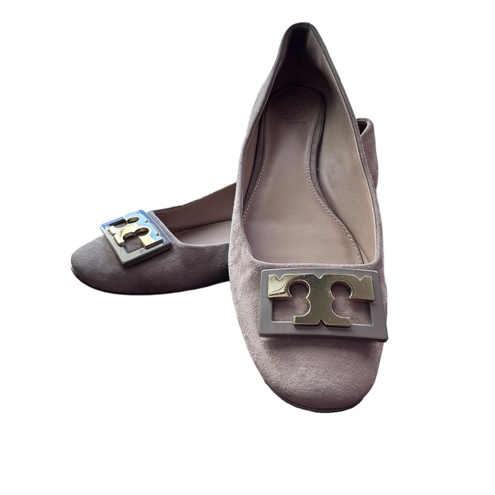 Tory Burch - Gigi Pump, Block Heel Suede, Size 9.5M - Picture 2 of 12